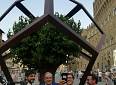 Piazza Signoria, un dodecaedro dedicato a Leonardo