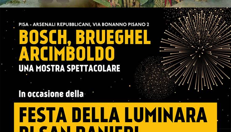 Pisa, sconto per la mostra-spettacolo su Bosch, Brueghel e Arcimboldo
