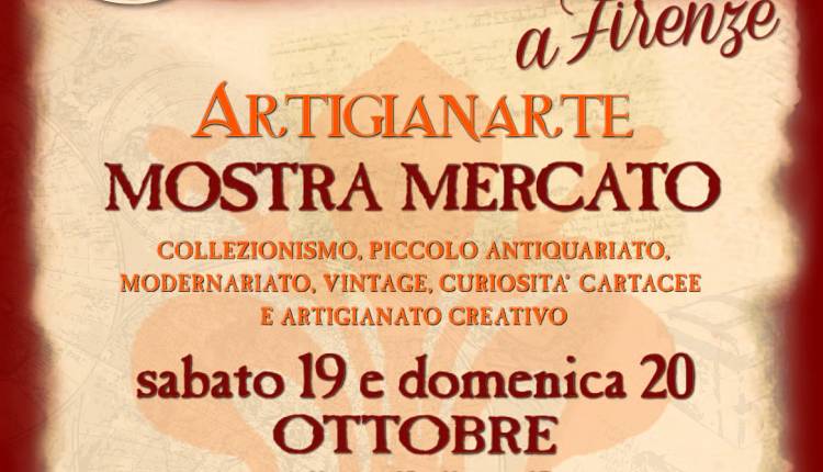Collezionare a Firenze Artigianarte 2019 al Tuscany Hall (ex Teatro Tenda)
