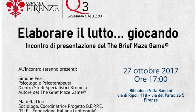 Evento Elaborare il lutto...giocando - Presentazione del The Grief Maze Game Biblioteca Villa Bandini
