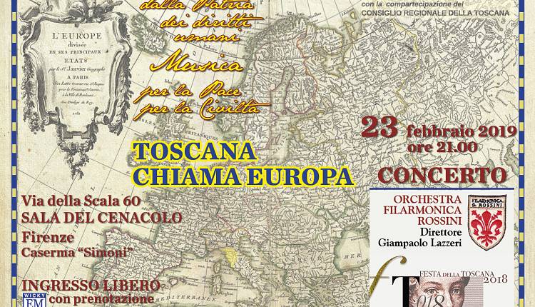 Evento Toscana Chiama Europa! Concerto dell'Orchestra Filarmonica Rossini Sala del Cenacolo