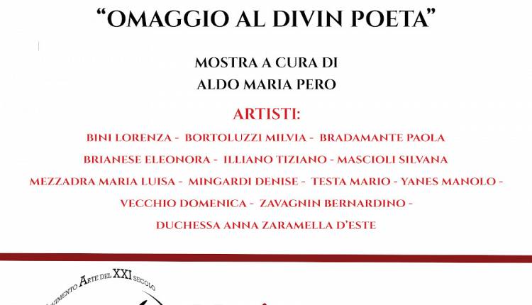 Evento Omaggio al Divin Poeta  Società delle Belle Arti – Circolo degli Artisti “Casa di Dante” 