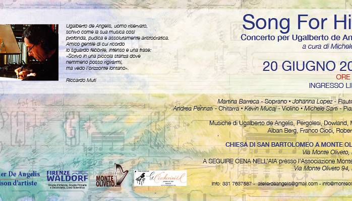 Evento Song for Him - concerto Chiesa di San Bartolomeo a Monte Oliveto