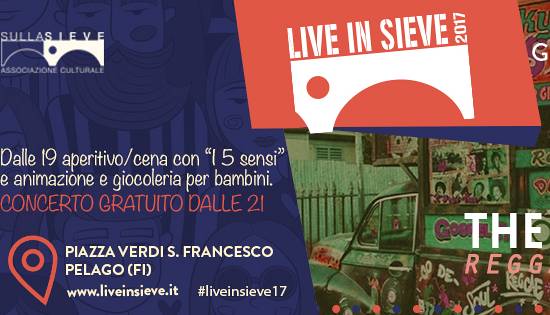 Evento LIVE in SIEVE '17 - The Etrurians/ Reggae//Funky//Night Live in Sieve