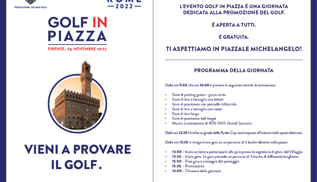 Evento Golf al Piazzale Michelangelo Piazzale Michelangelo