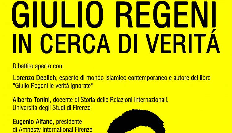 Evento Giulio Regeni in cerca di verità - Incontri Sulla Sieve Istituto E Balducci