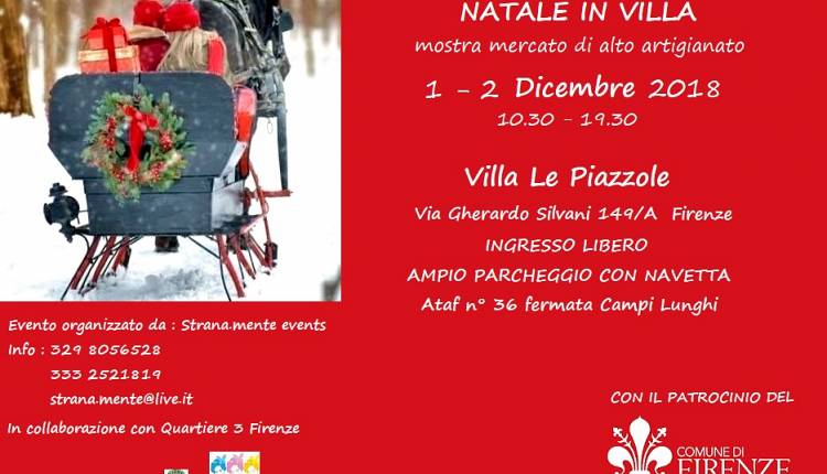Evento Natale in Villa  Villa le Piazzole