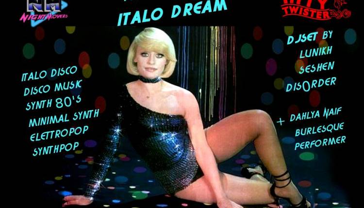 Evento NightMovers Italo Dreams Titty Twister