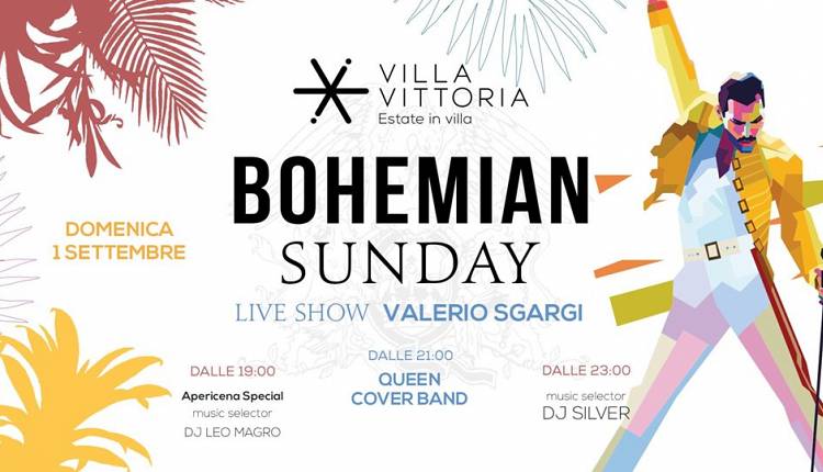 Evento Bohemien Sunday con Valerio Sgargi Villa Vittoria