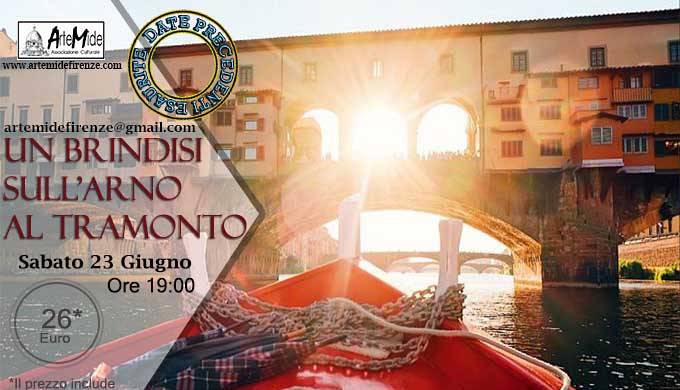 Evento Speciale Crociera in barchetto: un brindisi sull'Arno  Fiume Arno