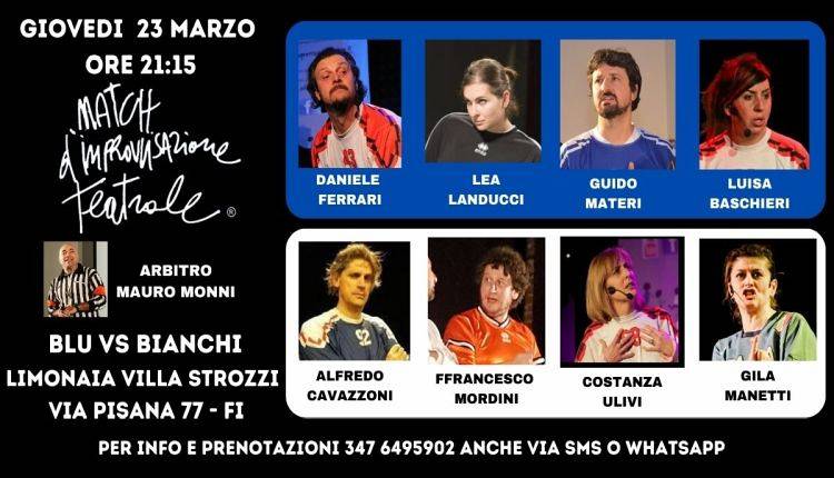 Evento Match di Improvvisazione Teatrale, Lega Professionisti Limonaia di Villa Strozzi