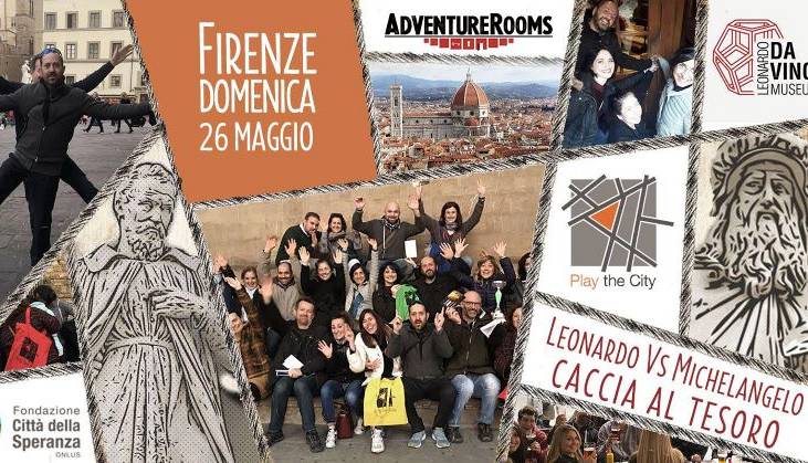 Evento Caccia al tesoro urbana a Firenze Leonardo vs Michelangelo Palazzo Vecchio