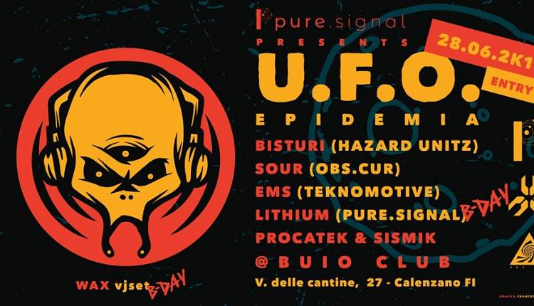 Evento UFO Epidemia Il Buio Club 