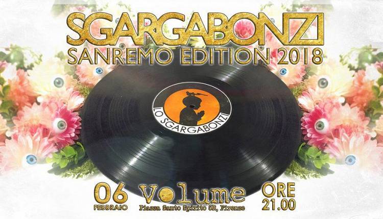 Evento Sgargabonzi Live - Sanremo Edition 2018 Volume