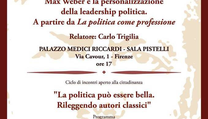Evento La politica può essere bella. Rileggendo autori classici Palazzo Medici Riccardi