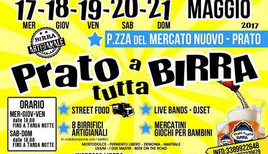 Evento Prato a Tutta Birra  Piazza del Mercato Nuovo