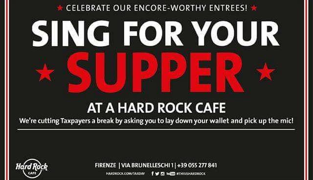 Evento Sing For Your Supper - Canta Insieme A Noi! (Live Karaoke) Hard Rock Cafe