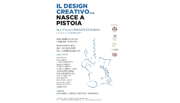 Evento Il design creativo ... nasce a Pistoia Palazzo Comunale 