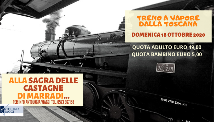Evento Treno a Vapore per la sagra delle castagne Marradi