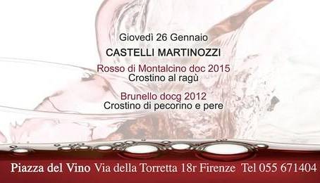 Evento Wine Lover's Club con Azienda Castelli Martinozzi Piazza del vino