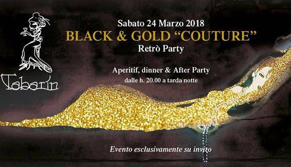 Evento Black & Gold Party Tabarin Restaurant