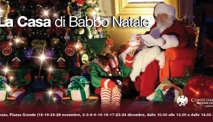 Evento La Casa di Babbo Natale Arezzo Piazza Grande