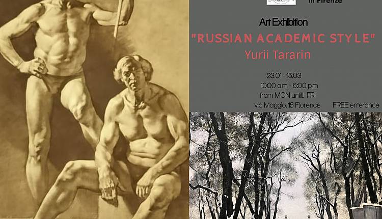 Evento Russian Academic Style di Yurii Tararin ed Polina Tsvetaeva Accademia delle Bella Arti di San Pietroburgo 