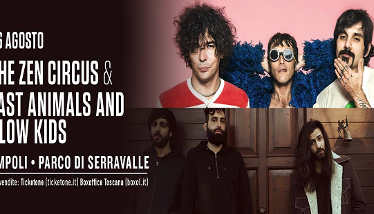 Evento Beat festival 2017: The Zen Circus & Fast Animals and Slow Kids Parco di Serravalle