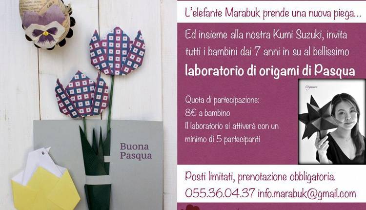 Evento Pasqua in origami - con Kumi Suzuki Libreria Marabuk