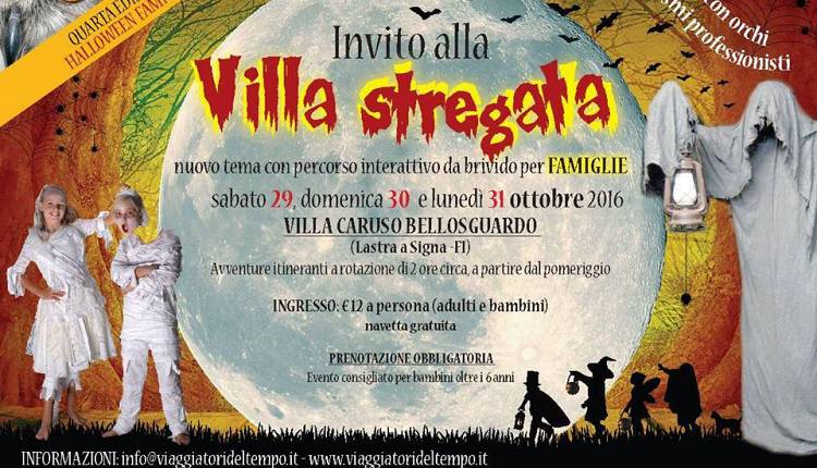 Evento Halloween Famiglie 2016 - Invito alla villa stregata Villa Caruso