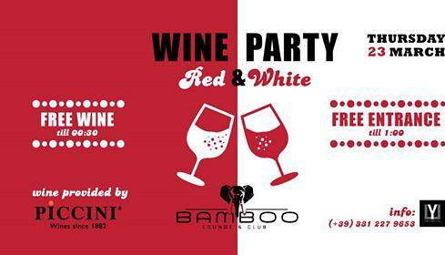 Evento Wine Party: Red & White Bamboo Lounge & Club