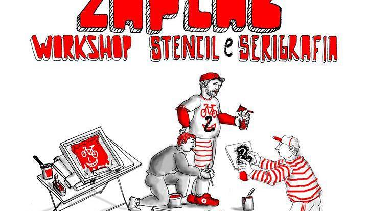 Evento Zaplab - Workshop Stencil e Serigrafia Zap