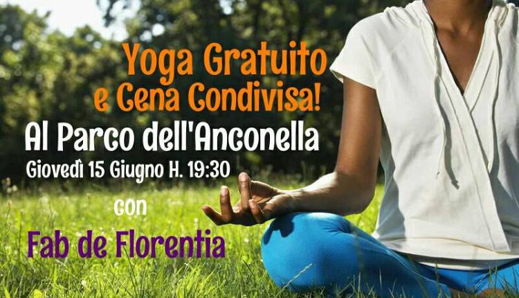 Evento Yoga Gratuito e Cena Condivisa Parco dell'Anconella