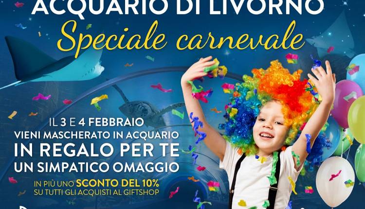 Evento Speciale Carnevale all'Acquario di Livorno Acquario 