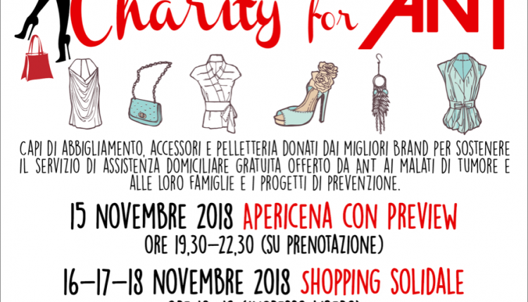 Evento Charity for ANT: Shopping Solidale delle Grandi Firme  Palazzo Borghese