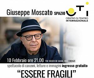 Evento Essere Fragili: concerto di Giuseppe Moscato - Spazio CTI teatro