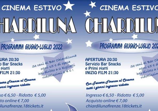 Evento Cinema estivo Chiardiluna - Cinema Chiardiluna