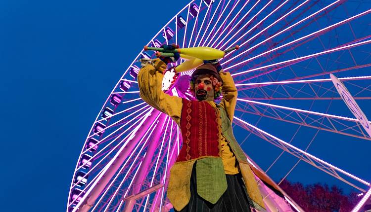 Firenze, Carnevale con la ruota panoramica alle Cascine