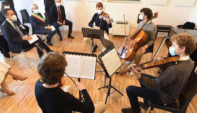 Scuola di Musica di Fiesole, la visita del ministro di Maio: foto