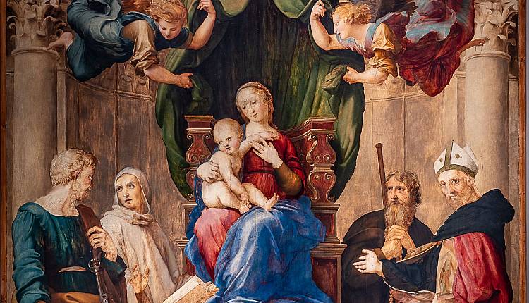 Raffaello, 'La Madonna del Baldacchino' a Pescia