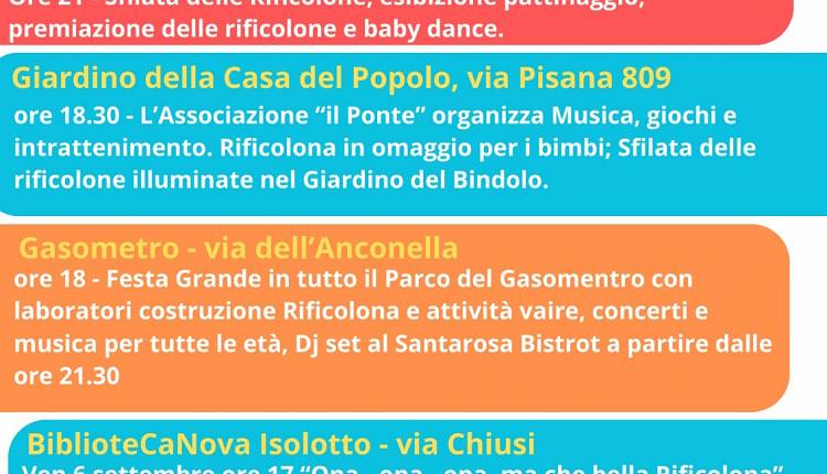 Rificolona 2024: gli eventi in programma