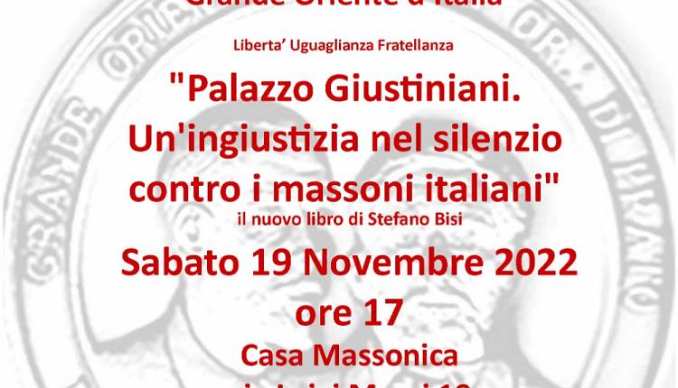 Massoneria: il Gran Maestro Bisi a Prato 