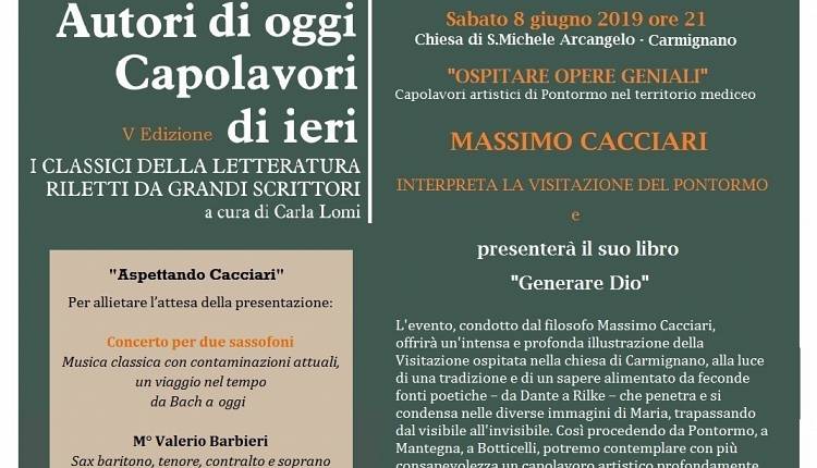 Carmignano, Cacciari presenta il suo libro e spiega Pontormo