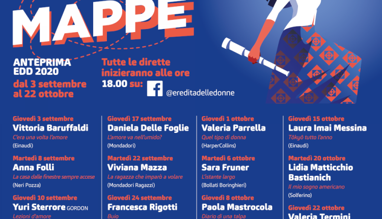 Mappe: le novità editoriali del 2020 in 15 incontri in streaming con le autrici