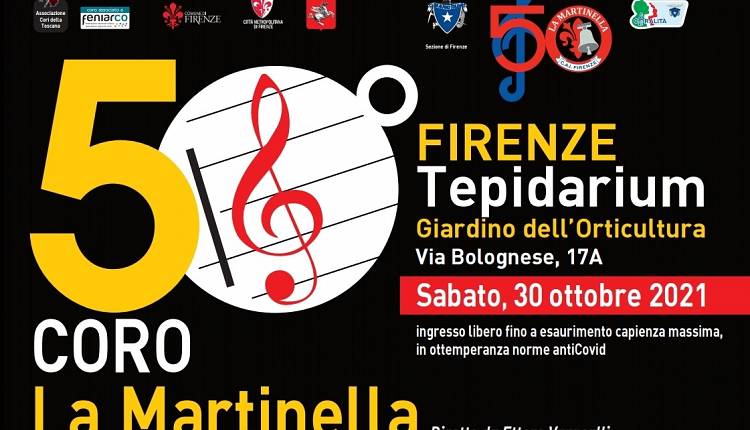 Evento Convegno 50° Coro La Martinella CAI Firenze Tepidarium del Roster