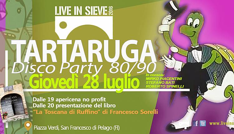 Evento Live in Sieve - Tartaruga Disco Party 80/90 Live in Sieve