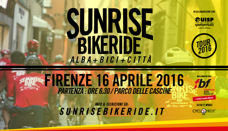 Evento Sunrise BikeRide - Pedalata all'alba Parco delle Cascine