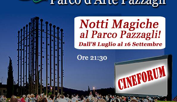 Evento Notti magiche 2023 cinema-picnic  Parco d'Arte Enzo Pazzagli