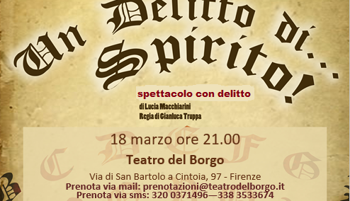 Evento Un delitto di spirito Teatro del Borgo