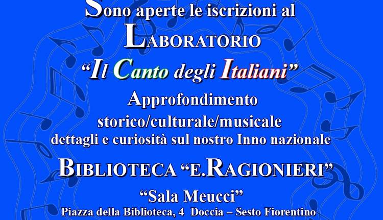 Evento Lab. sul canto degli italiani  Biblioteca Pubblica Ernesto Ragionieri